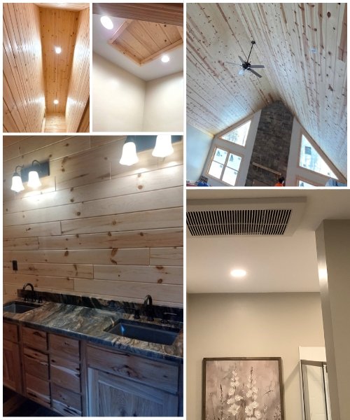 Recessed lights, pendants and fixtures
