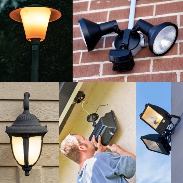 Outdoor lighting for a rural property