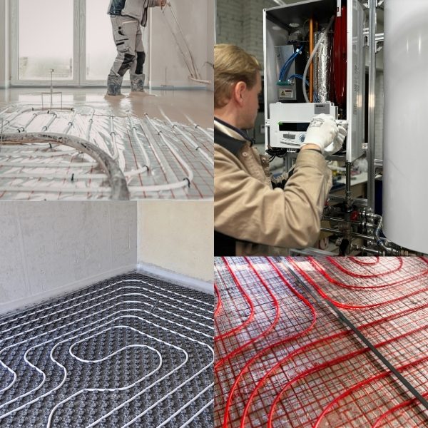 In-floor radiant heat in a Lake County home